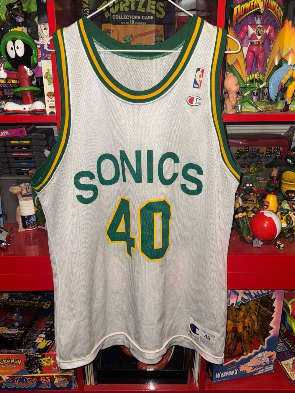 Vintage Champion x Seattle SuperSonics x Shawn Kemp Jersey